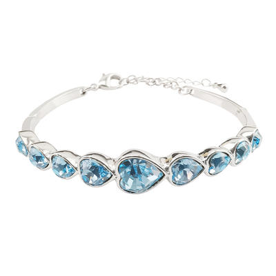 High Quality Swarovski  Blue Crystal Charm Women Bracelet
