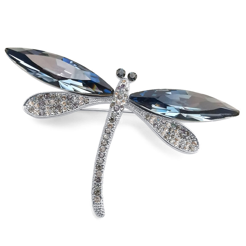 Dragonfly Zircon Fashion Swarovski Crystal Jewelry Brooch