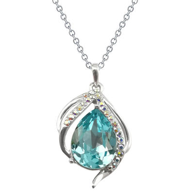 925 Sterling Silver Swarovski Crystal Necklace For Women