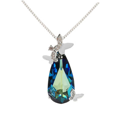 Butterfly Swarovski Crystal Jewelry Pendant Custom Necklace