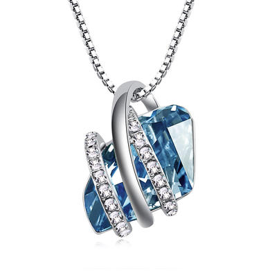 High-grade Swarovski Crystal Birthstone Pendant Necklace