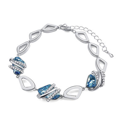 best selling charm bracelet high quality Swarovski Crystal custom bracelets bangles