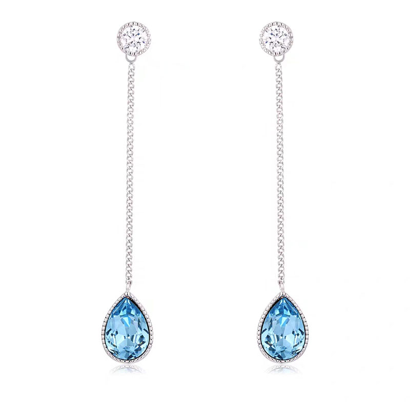 Best selling earing styles Swarovski Crystal Woman jewelry