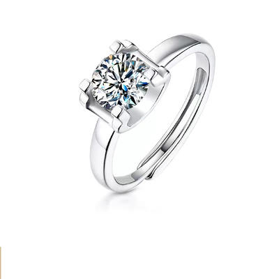 Best selling moonstone ring 925 eternity Swarovski zircon ring
